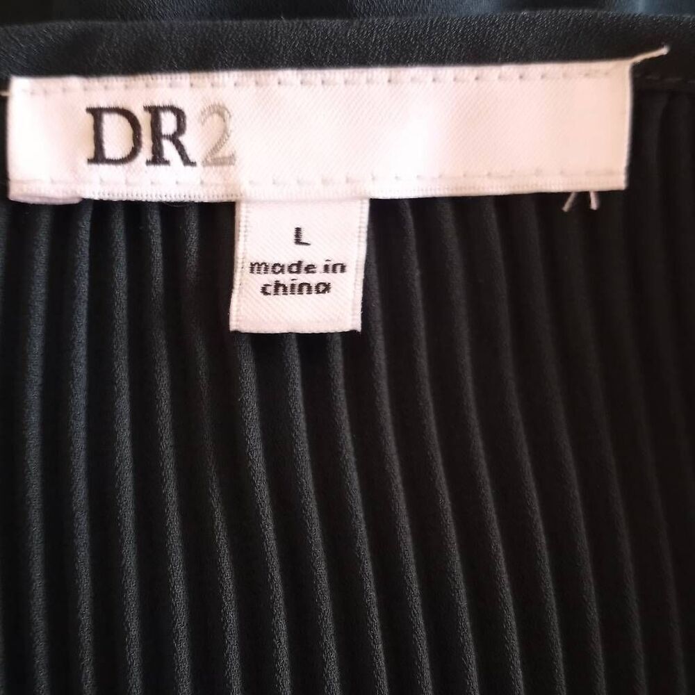 DR2 GREEN PLEATED BLOUSE SZ.L EUC - Picture 7 of 9
